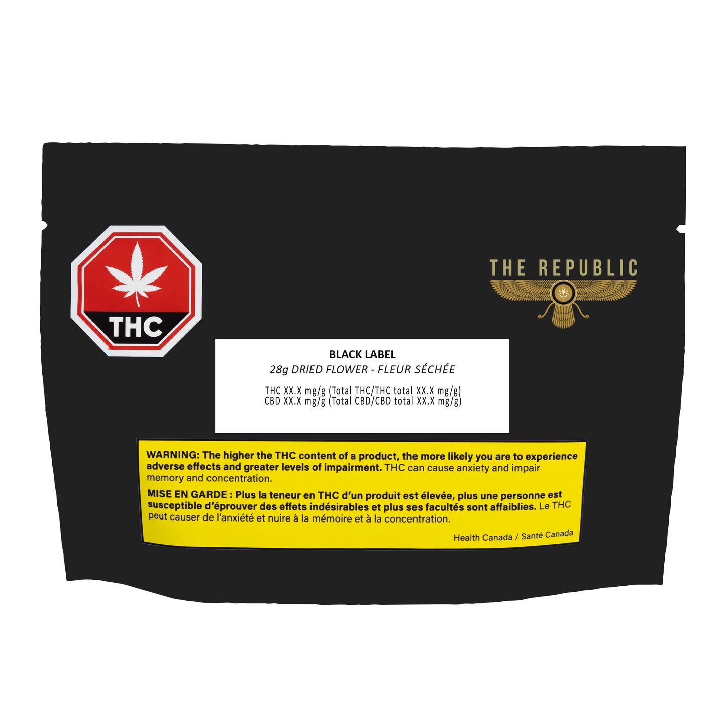 28G - BLACK LABEL WHOLE FLOWER - CASE 6 BAGS