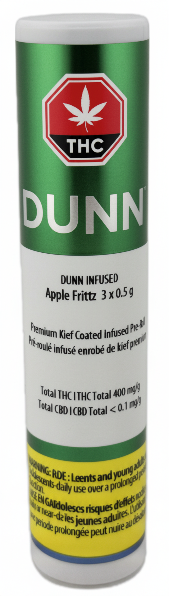 3X0.5G - APPLE FRITTZ KIEF COATED INFUSED PRE-ROLL - CASE 12 UNITS